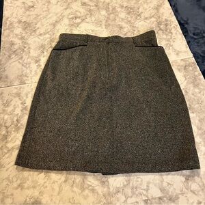 Talbots gray tweed a line skirt size 14